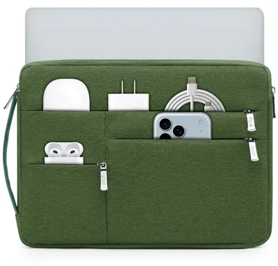 Obrázek produktu pro Omgoods - Pouzdro na notebook, vhodné pro 15-16 palců, barva: sytě zelená