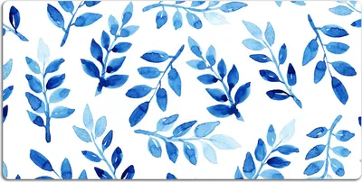 Produktbild von Schreibtischmatte Tischunterlage 100x50 cm Mauspad - Blaues Aquarell