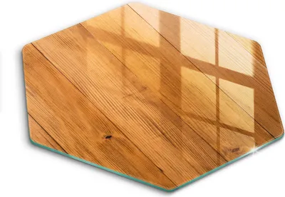 Produktbild von Glasschneideplatte - Herdabdeckplatte - Hexagon 40 cm -Schneidebrett - Spritzschutz - Holzbretter