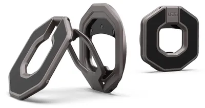 Immagine prodotto di Supporto magnetico per dita Urban Armor Gear Monarch Dual Magnetic Ring Stand per MagSafe, nero