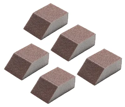 Image de Lot de 5 éponges-brosses abrasives : éponges de nettoyage ménager multifonctionnelles efficaces pour éliminer le tartre et frotter les casseroles