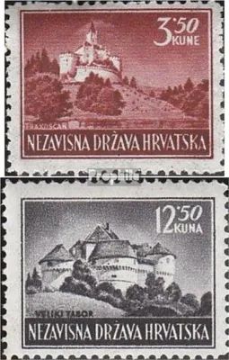 Produktbild von Briefmarken Kroatien 1943 Mi 98-99 (kompl.Ausg.) postfrisch Freimarke
