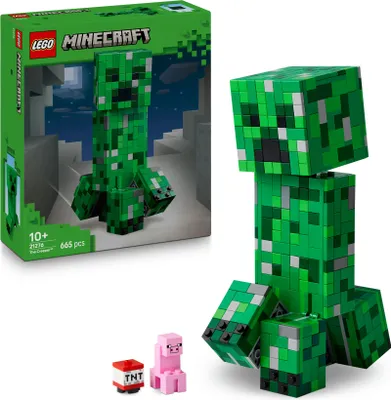 Produktbild von LEGO Minecraft Der Creeper - Gamer Spielzeug -Bewegliche Actionfigur - Interaktives Spielset mit TNT-Element - Kinder DIY Deko - Gaming Geschenk für Jungen, Mädchen & Teenager ab 10 Jahren -  21276