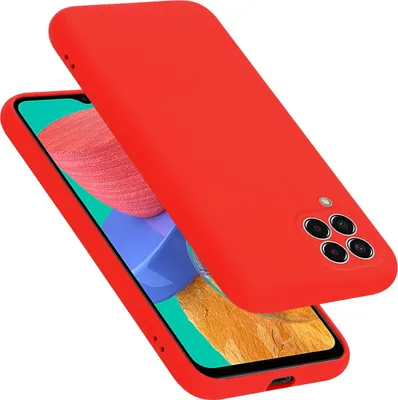 Produktbild von Cadorabo Schutzhülle für Samsung Galaxy M33 5G Hülle in Rot Handyhülle Case Cover TPU Etui