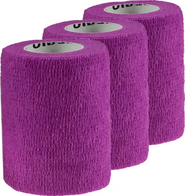 1/3/6 Haftbandagen Größe+Farbe wählbar - selbsthaftende Bandage Fixierverband selbstklebend 3 Stück | 7.5 cm | fuchsia