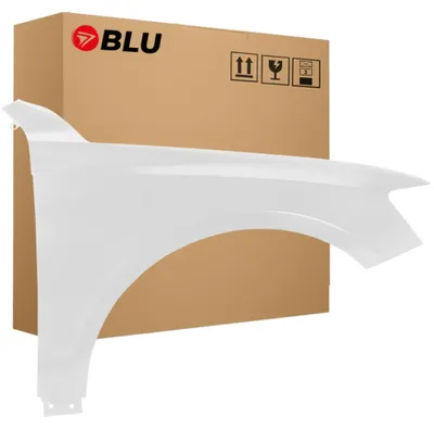 Productafbeelding van BLU Spatbord geschikt voor Audi Q5 8R LS9R Rechts Wit GletscherWeiss | 2008-2016 | Voorzijde | Gelakt | Montageklaar  | Verzinkt