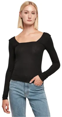 Productafbeelding van Urban Classics dames T-shirt, zwart, maat XXL