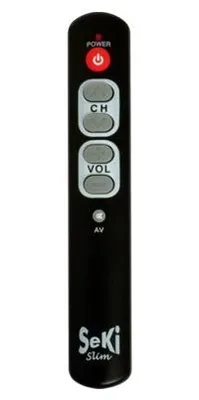 Produktbild von Fernbedienung für Senioren Programmierbare universelle SeKi Slim, schwarz