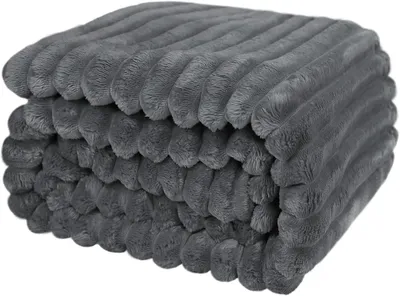 Immagine prodotto di Coperta Wohldecke, 150x200 cm, grigio scuro, in microfibra, per divano