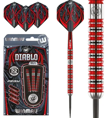 Obrázok produktu pre Winmau - Oceľové šípky Diablo, 24 gramov.