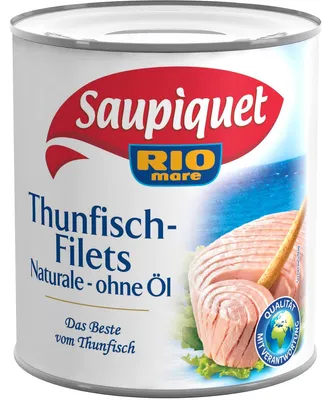 Immagine prodotto di Saupiquet filetti di tonno al naturale in scatola senza olio 800g