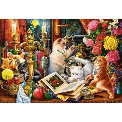 Produktbild von CASTORLAND Puzzle Kätzchen Zauberer 1000 Teile
