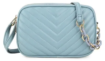 Immagine prodotto di Omgoods - Borsa da donna con 3 scomparti con zip, realizzata in , colore blu