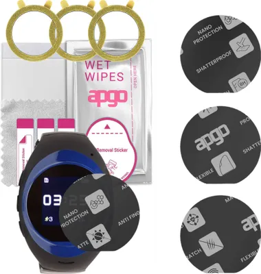 Produktbild von apgo 3 Stück Schutzglas, Matt, kompatibel mit Garett GPS 2 Smartwatch, Hybrid 8H, Ersatz für Hartglas, Displayschutzglas, Bildschirmschutz, Displayschutz, kratzfest