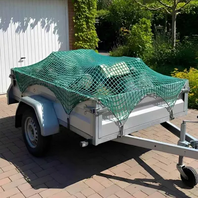 Immagine prodotto di Rete di traino, 2x3 metri, verde, in poliestere, antisingolo, con gancio