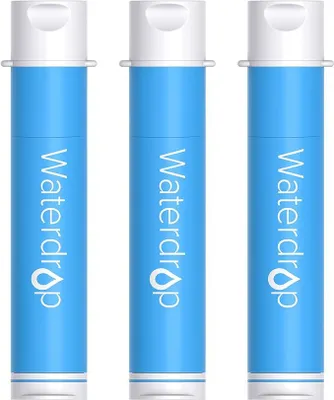 Image de Filtre à eau Waterdrop pour l'extérieur élimine 99,99% de toutes les bactéries, système de filtration pour l'urgence, la randonnée, le sac à dos