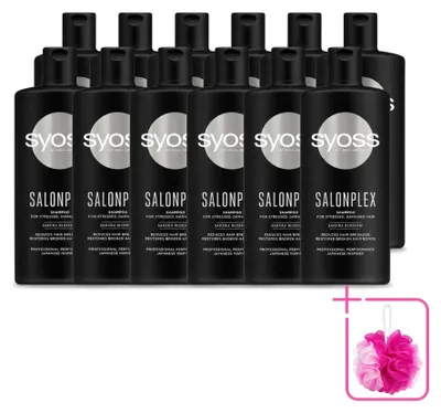 Obrázek produktu pro 12 kusů šamponu Syoss Salonplex – ochrana barvených vlasů – 440 ml – výhodná sada