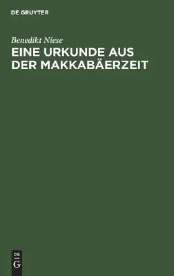 Produktbild von Eine Urkunde aus der Makkabäerzeit