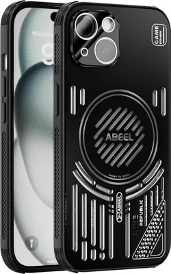 Produktbild von Magnetische Hülle für iPhone 13 mit Linsenabdeckung, Aluminium Stoßfestes Schutzhülle mit Wärmeableitung Schwarz