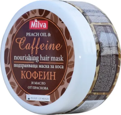 Obrázek produktu pro Milva vyživující maska s kofeinem 250 ml