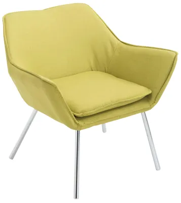 Produktbild von CLP Caracas Lounger STOFF mit hochwertiger Polsterung und Metallgestell grün