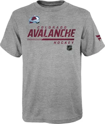 Zdjęcie produktu dla Koszulka NHL APRO Prime, szary, krótki rękaw, 100% bawełna, grafika drużyny NHL - Colorado Avalanche, rozmiar: 140 S