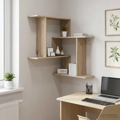 Produktbild von Maison Exclusive - Wandregal Sonoma-Eiche 67 x 67 x 87 cm Holzwerkstoff