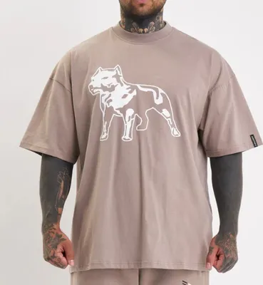 Obrázek produktu pro Pánské tričko Amstaff Logo 2.0 T-Shirt Light Brown - S