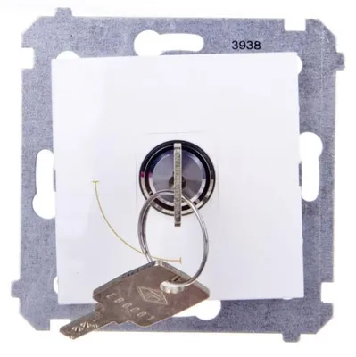 Image de Contact-Simon DW1K.01/11, Plastique, Blanc, IP20, 250 V, 5 A, 75 mm