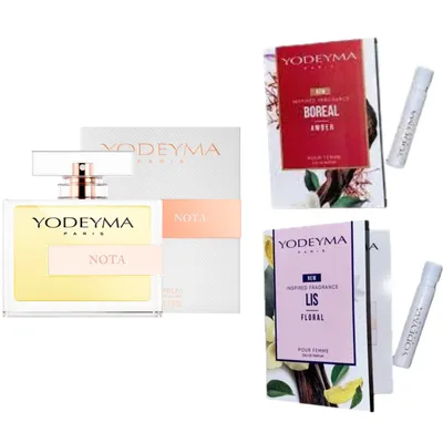 Image de Yodeyma Nota Eau de Parfum pour femmes 100ml + 2 échantillons