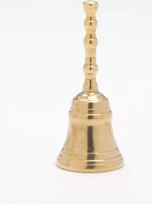 Produktbild von Tischglocke Christkindl-Klang Messing Gold Höhe 9 cm