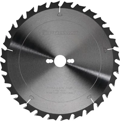 Productafbeelding van Precisiezaagblad, diameter 300 mm, zaagtand Z.28, boorgat 30 mm, snijbreedte 3,2 mm, HM (hardmetalen) kwaliteit, merk PROMAT