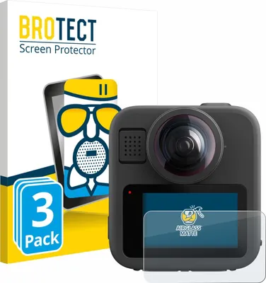Produktbild von 3x BROTECT Entspiegelungs Schutzglas für GoPro Max 2 Schutzfolie Panzer Folie Glas Display Schutz matt