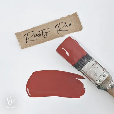 Produktbild von Mat Natural Vintage Paint Kreidefarbe – Möbelfarbe Matt | Wasserbasiert VOC-arm EN 71-3 EU Ecolabel | 65+ Farben | Shabby Chic & Vintage Look - 700 ml - Rusty Rot