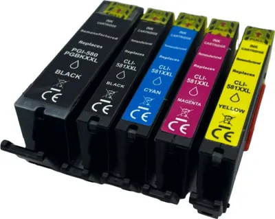 Produktbild von Tinte für Canon PIXMA TS6150/ TR7550/ TS8151/ TS9150/ TS9150/ TS8150/ TS8152/ TS9155/ TR8550
