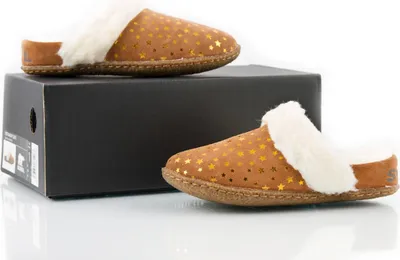 Zdjęcie produktu dla Pantofle Sorel Nakiska kapcie dziecięce skóra 32