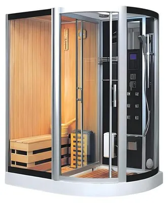 Produktbild von Wellnesskabine Sauna mit Dampfdusche Multifunktionsdusche Kombisauna 172x110 cm