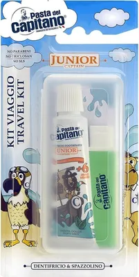 Produktbild von Pasta del Capitano Junior Reise-Set mit Zahnbürste & Zahnpasta