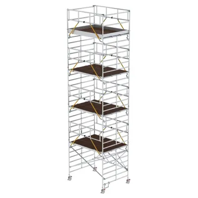 Produktbild von MUNK Klappgerüst SG mit Dreifach-Plattform 2,45x1,90m und Sicherheitsgeländer 10,39m AH