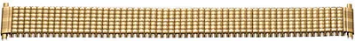 Produktbild von SELVA Flex-Metallband, goldenes Uhrenarmband, aus Edelstahl, mit Teleskopanstoß