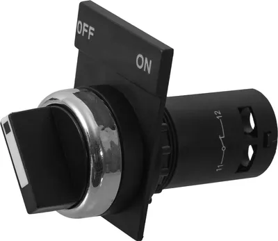 Produktbild von Einbau Drehschalter 22mm Schalter rastend Hauptschalter Wendeschalter Gehäuse ON / OFF