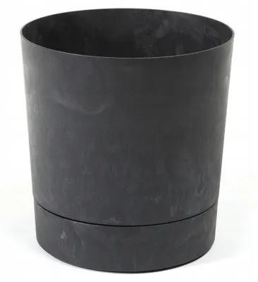 Produktbild von Lamela Aura 350 Blumentopf mit tiefer Untertasse anthrazit
