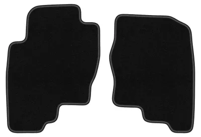 Produktbild von Velours-Fußmatten Vorne für Nissan Pathfinder R51 2004-2014 (SUV) – 2-tlg, Schwarz, passgenau – Wielganizator BASIC