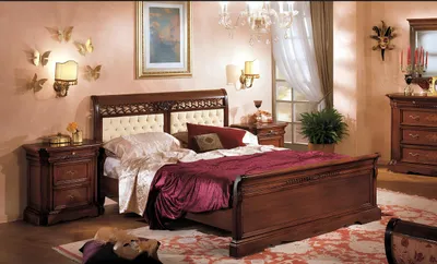 Obrázek produktu pro Bett Doppelbett Holzbett Möbel Massivholz Schlafzimmer Designbett Holz Betten