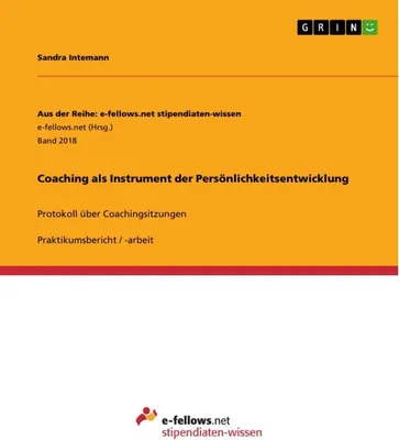 Produktbild von Coaching als Instrument der Persönlichkeitsentwicklung