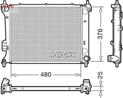 Produktbild von DENSO DRM41011 Kühler Wasserkühler Motorkühler für HYUNDAI i20 (PB, PBT)