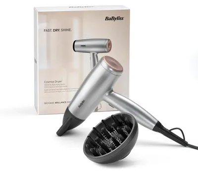 Produktbild von BaByliss Cosmos D580DE, Gleichstrom, Satinierter Stahl, Hängeschlaufe, 1,95 m, Tasten, China