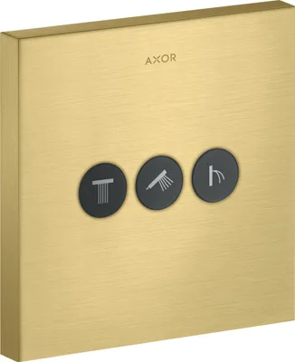Produktbild von Ventil AXOR SHOWERSOLUTIONS SQUARE UP für 3 Verbraucher brushed brass brushed brass