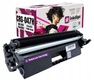 Produktbild von Inkdigo Toner CRG047H für Canon I-Sensys LBP-112, MF112, MF113w; i-SENSYS MF112wf – Schwarz, 3500 Seiten,