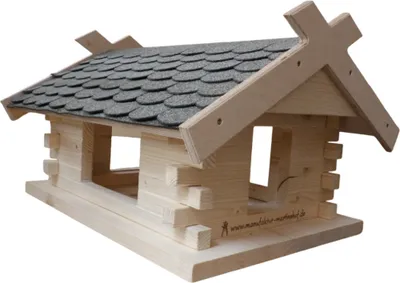Produktbild von Vogelhaus (groß), Biberschwanz grau